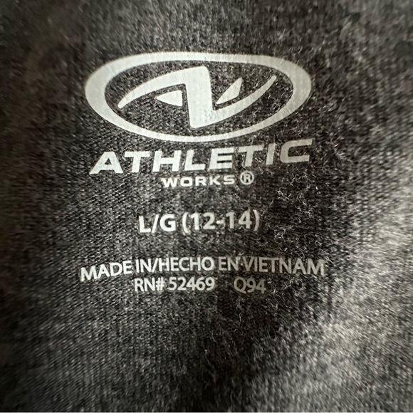 Athletic Works Girl's L (12-14) Gray Zip-Up Sporty Athletic Long Sleeves Hoodie - Picture 14 of 16